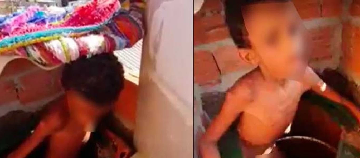 Γονείς κρατούσαν τον 11χρονο γιο τους αλυσοδεμένο σε βαρέλι - Έτρωγε τα περιττώματα του (βίντεο)